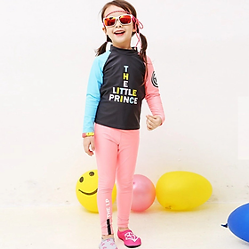 Đồ Bơi Bé Gái Và Bé Trai Tay Dài Quần Dài Họa Tiết Little Prince BB039 MayHomes Long Sleeves And Long Pants Kid's Swimwear With UPF 50 Sun Protection - Bé Gái - 3XL