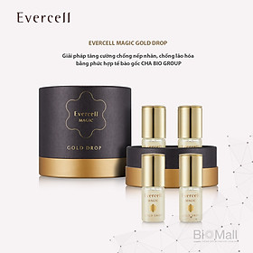 Ampoule Vàng và năng lượng Tế bào gốc Chống lão hóa thần kỳ Tế bào gốc EVERCELL Magic Gold Drop 4chaix10ml