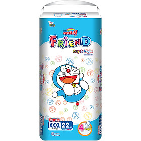 Combo 3 Tã quần Goon Friend Doremon mới gói cực đại XXXL22 (18kg ~ 30kg)