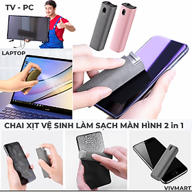 Mua 1 CHAI XỊT VỆ SINH MÀN HÌNH ĐIỆN THOẠI MÁY TÍNH LAPTOP TIVI SIÊU SẠCH SÁNG BÓNG NHƯ MỚI TIỆN DỤNG HÀNG CAO CẤP