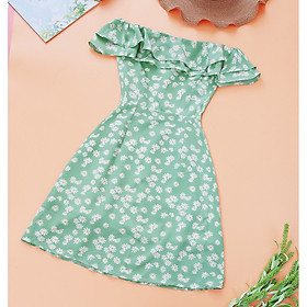 Đầm trễ vai thiết kế Siêu Sang may 2 lớp