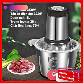 Mua Máy Xay Thịt  Rau Củ Đa Năng Cối Inox 304 Công Suất Cực Mạnh - Cốc Xay Bằng Thủy Tinh Motor Lõi Đồng 100% - Loại Tốt