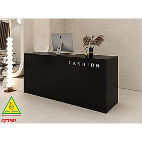 Bàn thu ngân, bàn lễ tân, bàn tính tiền bằng gỗ MDF QTT503 - NỘI THẤT LẮP RÁP VIENDONGADV
