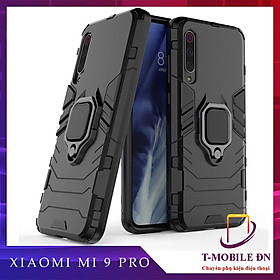 Ốp lưng cho Xiaomi Mi 9 Pro iron man chống sốc kèm nhẫn xoay chống xem video bảo vệ camera