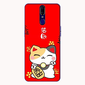 Ốp lưng điện thoại Oppo F11 hình Mèo May Mắn Mẫu 3 - Hàng chính hãng