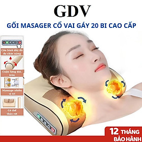 Gối Massage Cổ Vai Gáy 6 Chức Năng GDV - Màu Ngẫu Nhiên - Hàng Chính Hãng