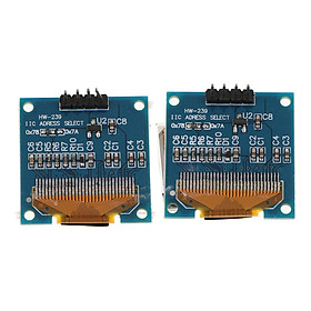 Durable 0.96in IIC Communication 128x64 OLED LED Display Modules White and Blue Affordable
