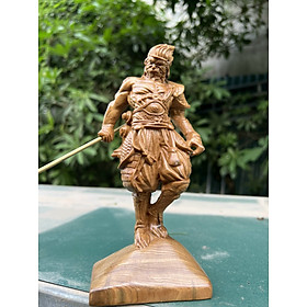 Mua TƯỢNG TÔN NGỘ KHÔNG ( TỀ THIÊN ĐẠI THÁNH ) BẰNG GỖ  BÁCH XANH THƠM NỨC KT 20×8×6CM