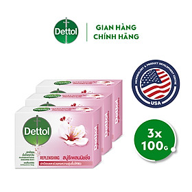 Combo 3 Xà Phòng Dettol Kháng Khuẩn Chăm Sóc Da 100g