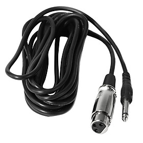 3 Pin XLR Female to 1/4 TRS 6.3mm Stereo Male MIC Microphone Audio Cable 1M
