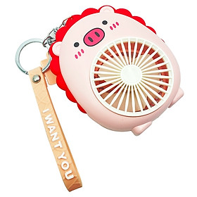 Mua Quạt Cầm Tay Mini Con Heo YM88118B - Màu Hồng