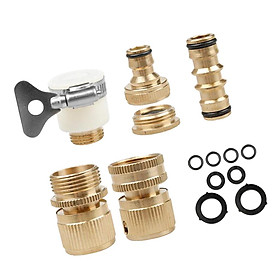 Garden Hose Quick Connector 3/4 inch Easy Connect Fitting Male and Female