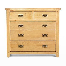 Mua Tủ 5 Ngăn Kéo Ngang Rustic Gỗ Sồi IBIE
