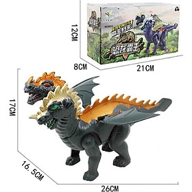 Mua Đồ chơi ! Khủng long 2 đầu biết đi  có nhạc  đèn cho bé