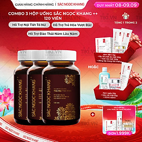 COMBO 3 hộp thực phẩm chức năng Viên uống Sắc Ngọc Khang++ (120 viên)