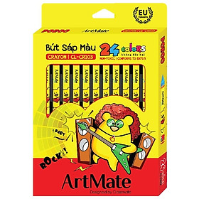 Bút Sáp Màu ArtMate 24 Màu CL-CR103