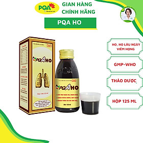 Ho PQA Hỗ Trợ Giảm Đờm, Ngứa Họng, Khản Tiếng Và Tình Trạng Ho Kéo Dài Hộp 125ml