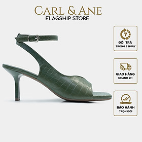 Erosska - Giày cao gót mũi vuông phối dây quai mảnh cao 6cm CS012