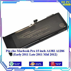 Mua Pin cho Macbook Pro 15 inch A1382 A1286 Early 2011 Late 2011 Mid 2012 - Hàng Nhập Khẩu