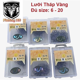 Lưỡi Câu Cá Tháp Vàng Siêu Bén Giá Rẻ Lưỡi Câu Đơn Câu Đài Giá Rẻ LC14 đồ câu FISHING_HD