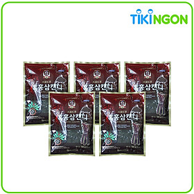 Combo 5 Gói Kẹo Cứng Sâm Đen DWI Korean Black Ginseng Candy