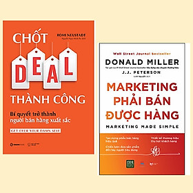 Nơi bán Combo 2 cuốn: Chốt DEAL Thành Công: Bí Quyết Trở Thành Người Bán Hàng Xuất Sắc + Marketing Phải Bán Được Hàng - Giá Từ -1đ