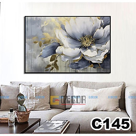 Tranh treo tường canvas 1 bức phong cách hiện đại Bắc Âu, tranh phong cảnh trang trí phòng khách, phòng ngủ, spa C145 - C-145