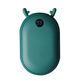 Portable Reusable Hand Warmers 25-55℃ Temperature Setting 2 in 1 Rechargeable 10000mAh Power-Banks Pocket Handwarmer