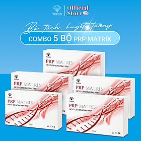 Hình ảnh [Combo 5 Bộ] Kit PRP Matrix Yuejin - Hàng cty 18 món (Bộ Kit tách huyết tương giàu tiểu cầu)