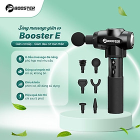Máy (súng) massage cầm tay 9 tốc độ trị đau nhức giãn cơ Fascial Gun BOOSTER E - 135W, 6 đầu