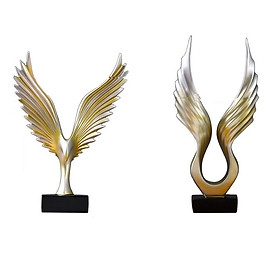 Bộ tượng Đôi Cánh Thiên Thần và Chim Ưng Decor