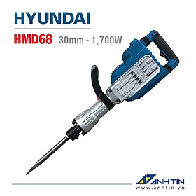 Máy đục bê tông HYUNDAI HMD68 Công suất 1.700W Lực đập 60.0J Mũi đục chuôi