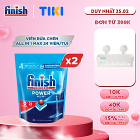 Combo 2 túi viên rửa chén Finish all in one 24 viên