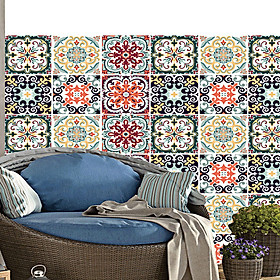 Decal dán tường- decal gạch bông mã fx707