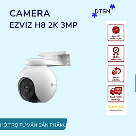 Camera Wifi Ezviz H8 3M 2K Quay 360 độ, Tính hợp AI, Đàm Thoại 2 Chiều, Có Màu Đêm - Hàng chính hãng