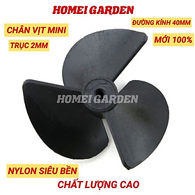 Chân vịt mini 40mm trục 2mm chế thuyền chất nylon siêu bền mới 100% - D0118