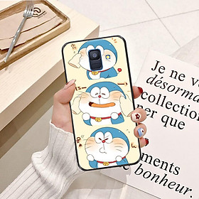 Ốp lưng điện thoại Samsung Galaxy A6 2018 viền silicon dẻo TPU  hình Doremon Làm Duyên - Hàng chính hãng