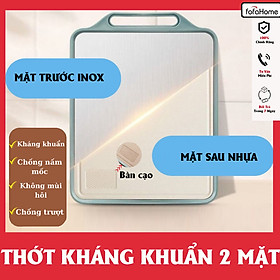 Mua Thớt 2 Mặt Kháng Khuẩn  Mặt Trước Inox 304  Mặt Sau Nhựa PP Kháng Khuẩn  Chống Ẩm Mốc