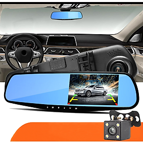 Mua Camera Hành Trình Tích Hợp Gương Chiếu Hậu X-05 FullHD 1080P Blackbox HDR Tặng Kèm Camera Lùi Cao Cấp