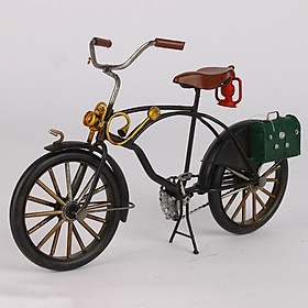 Iron Art Bicycle Model Figurines Wall Sculpture Decoration Metal Bike Statue