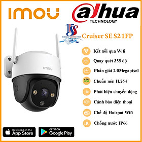 Camera wifi ngoài trời Imou cruiser SE IPC-S21FP 2.0 megapixel, quay quét qua app, fullcolor màu ban đêm, tích hợp mic thu âm – hàng chính hãng bảo hành 24 tháng