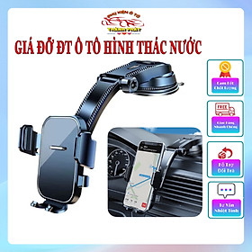 Mua Giá đỡ điện thoại trên ô tô xe hơi khóa tự động phiên bản mới - Kẹp giữ điện thoại gắn taplo xe xoay 180 độ siêu chắc