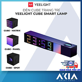 Hình ảnh Đèn Yeelight Cube ARGB trang trí bàn làm việc, gaming, đa hiệu ứng ánh sáng, gamesync, musicsyne, hỗ trợ matter/homekit - Hàng chính hãng