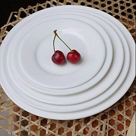 Đĩa sứ trắng vuông nông hàng đẹp(kèm ảmh thật)