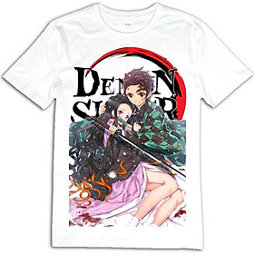 Áo phông hình Kimetsu no Yaiba Nezuko and Tanjiro