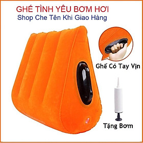 Mua Gối Tình Yêu Có Tay Vịn - Cho Các Đôi Tình Nhân  Gối Đệm Bơm Hơi Vải Nhung 45x35x16cm (Tùy Chọn Mẫu)