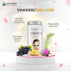Viên nang hỗ trợ cải thiện nám và lão hóa da Pharmatech Cho Người lớn Vakker/Ren Hud Lọ 108 Viên
