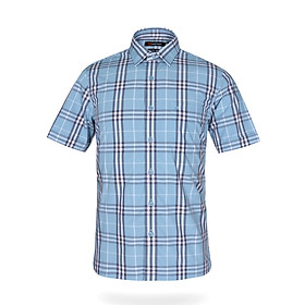 Áo sơ mi nam tay ngắn form suông vạt ngang Khatoco A1MN438T2-CNCR094-2409-N