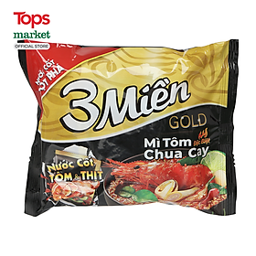 Mì 3 Miền Gold Tôm Chua Cay Đặc Biệt 75G