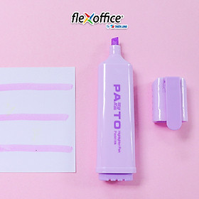 Hình ảnh Review Bút dạ quang màu Pastel Thiên Long Flexoffice Pazto FO-HL009/VN - Bút dạ quang rửa được - Không để lại vết khi Photocopy